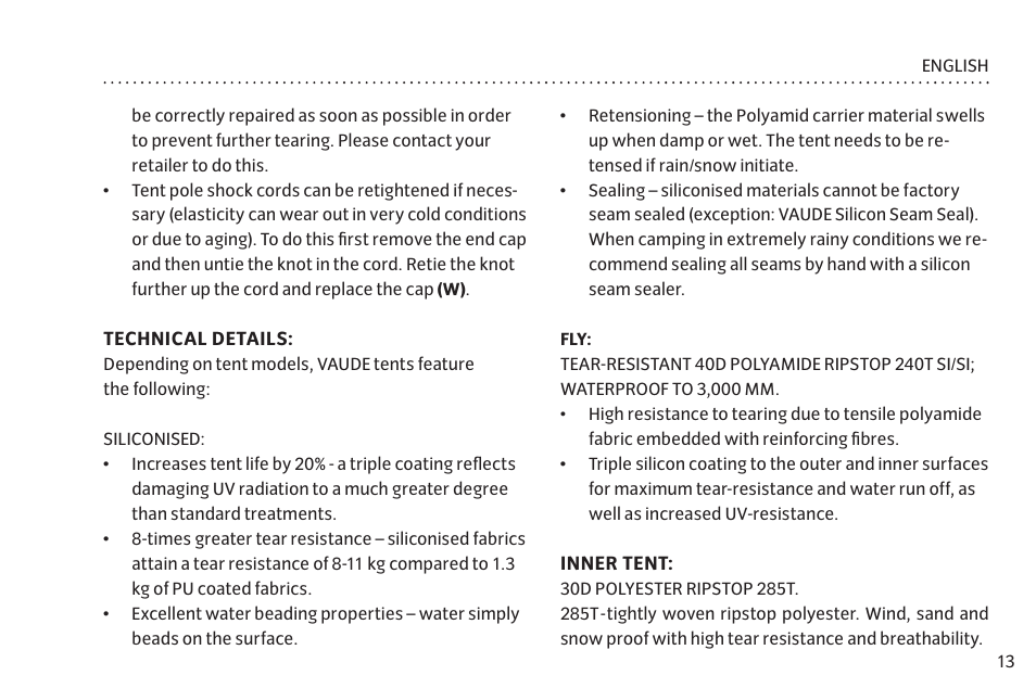 VAUDE Mark UL 3P User Manual | Page 20 / 63