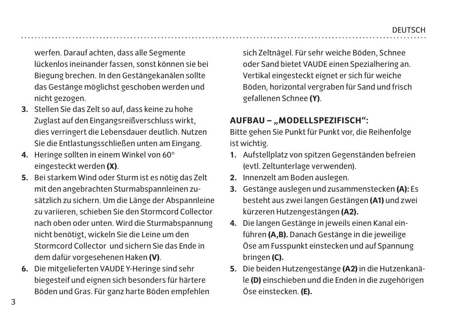 VAUDE Space L 3P User Manual | Page 10 / 63
