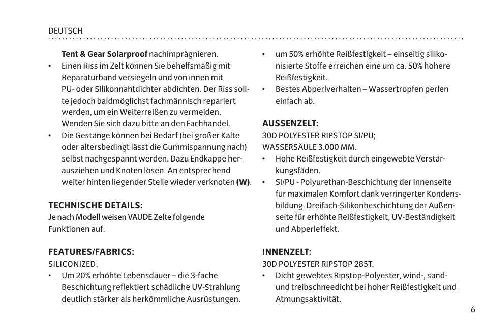 VAUDE Space L 3P User Manual | Page 13 / 63