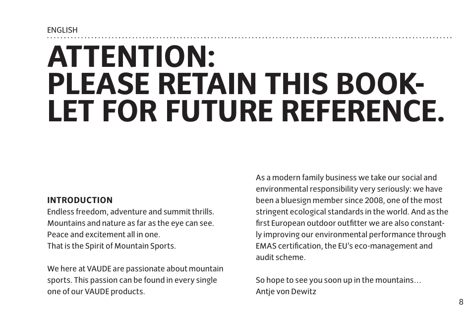 VAUDE Space L 3P User Manual | Page 15 / 63