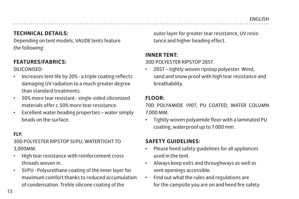 VAUDE Space L 3P User Manual | Page 20 / 63