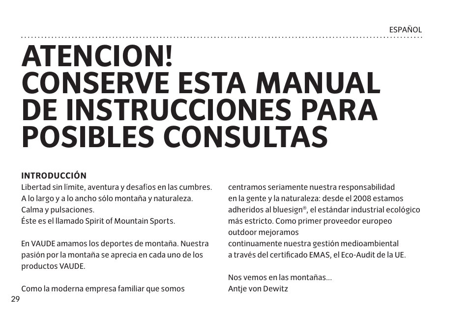 VAUDE Space L 3P User Manual | Page 36 / 63