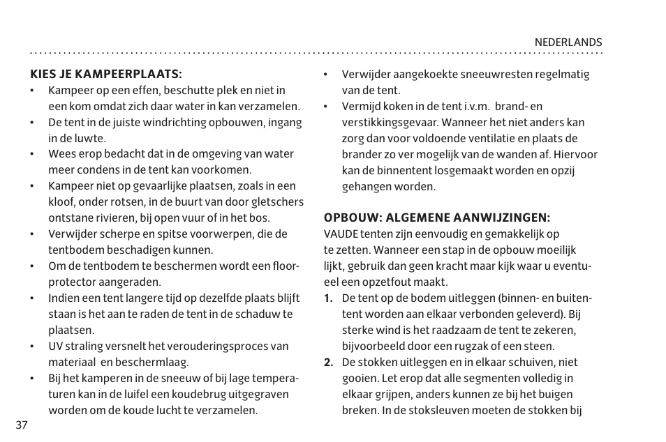 VAUDE Space L 3P User Manual | Page 44 / 63