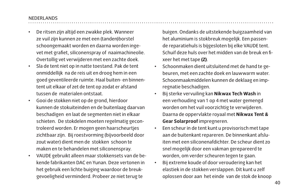VAUDE Space L 3P User Manual | Page 47 / 63