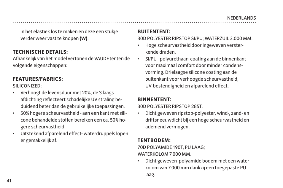 VAUDE Space L 3P User Manual | Page 48 / 63