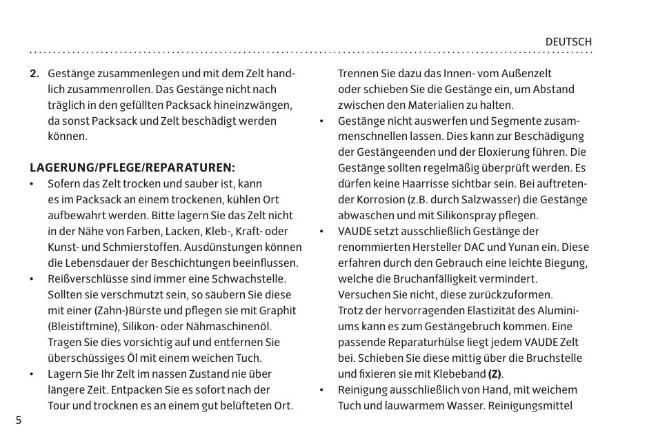 VAUDE Chapel L 3P User Manual | Page 12 / 63