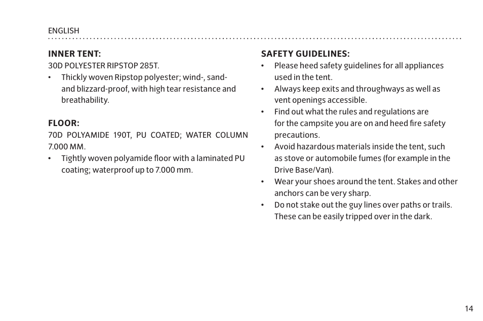 VAUDE Chapel L 3P User Manual | Page 21 / 63