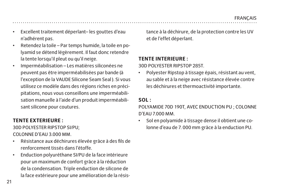 VAUDE Chapel L 3P User Manual | Page 28 / 63