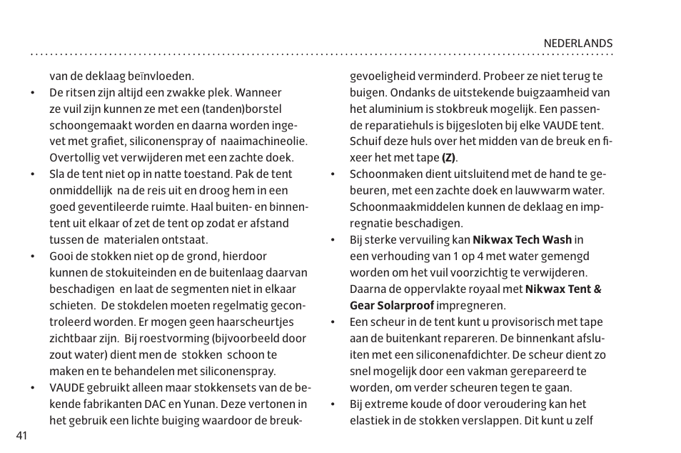 VAUDE Chapel L 3P User Manual | Page 48 / 63