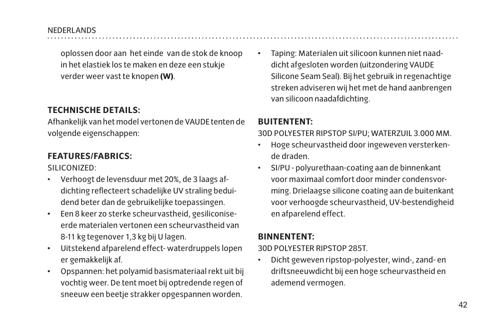VAUDE Chapel L 3P User Manual | Page 49 / 63