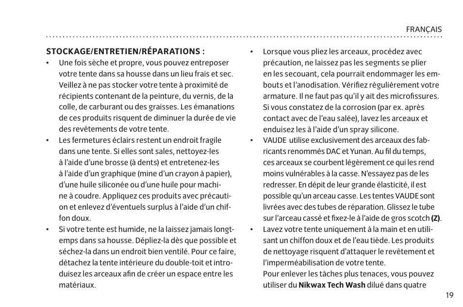 VAUDE Hogan UL Argon 1-2P User Manual | Page 26 / 61