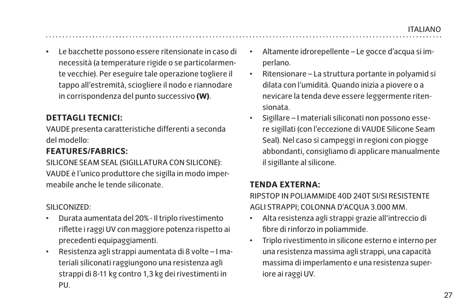 VAUDE Hogan UL Argon 1-2P User Manual | Page 34 / 61