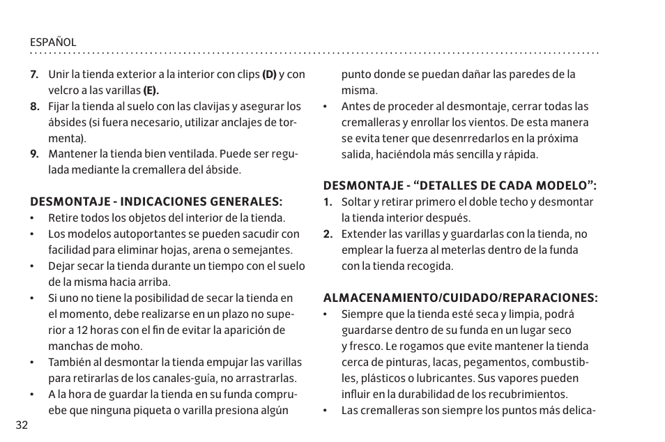 VAUDE Hogan UL Argon 1-2P User Manual | Page 39 / 61