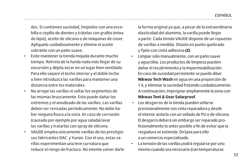 VAUDE Hogan UL Argon 1-2P User Manual | Page 40 / 61