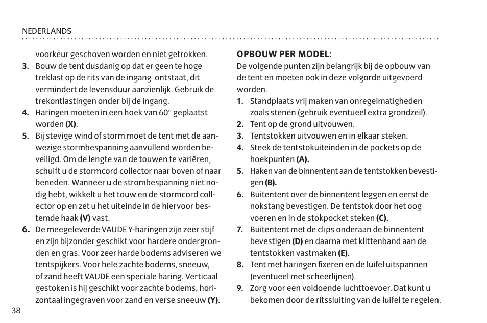 VAUDE Hogan UL Argon 1-2P User Manual | Page 45 / 61