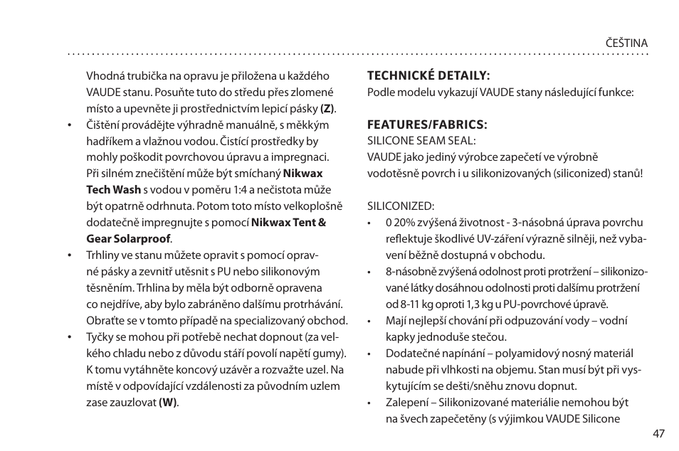 VAUDE Hogan UL Argon 1-2P User Manual | Page 54 / 61
