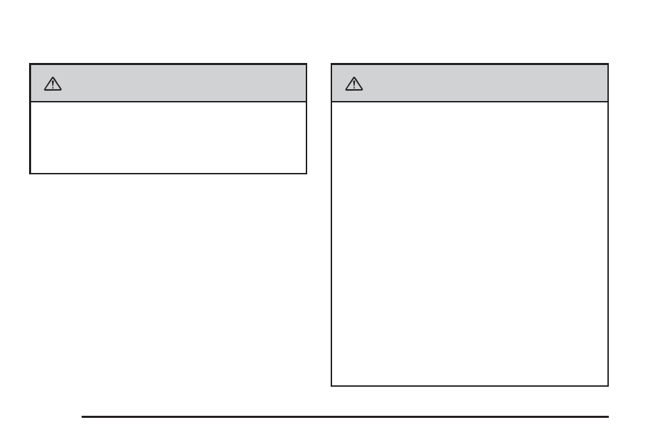 Parking over things that burn, Engine exhaust, Caution | Cadillac 2008 DTS User Manual | Page 108 / 450