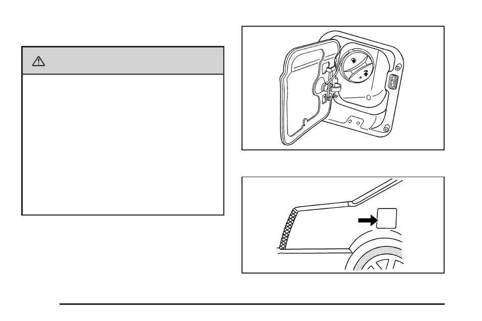 Filling the tank, Filling the tank -8, Caution | Cadillac 2008 DTS User Manual | Page 302 / 450