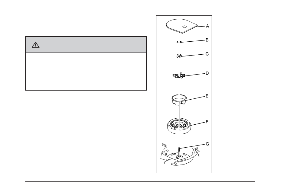 Storing a flat or spare tire and tools, Storing a flat or spare tire and tools -85, Caution | Cadillac 2008 DTS User Manual | Page 379 / 450