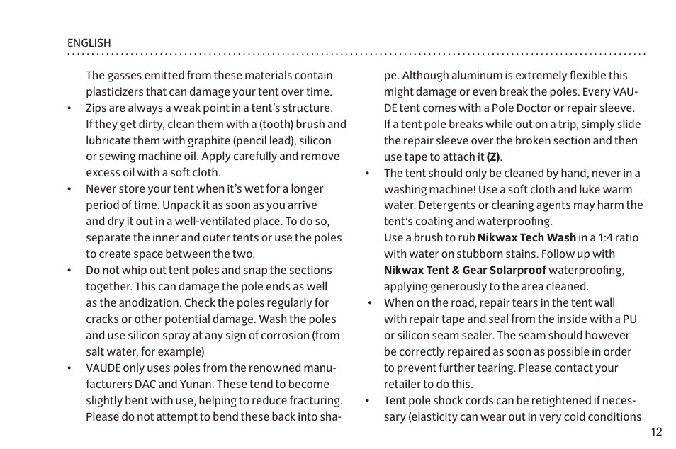 VAUDE Hogan SUL XP 2P User Manual | Page 19 / 67
