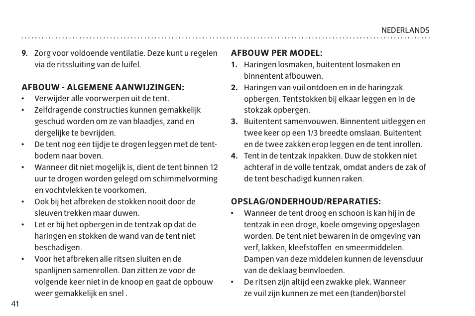 VAUDE Hogan SUL XP 2P User Manual | Page 48 / 67