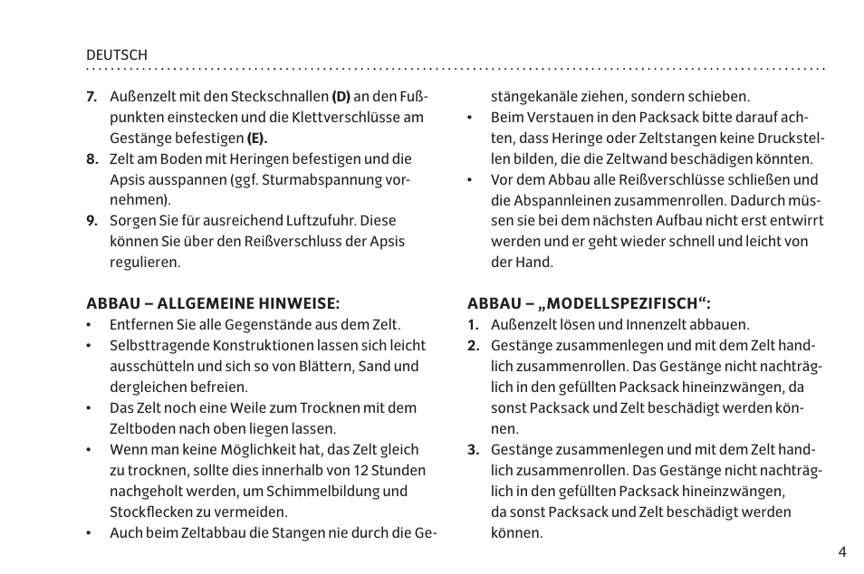 VAUDE Hogan UL 2P User Manual | Page 11 / 63