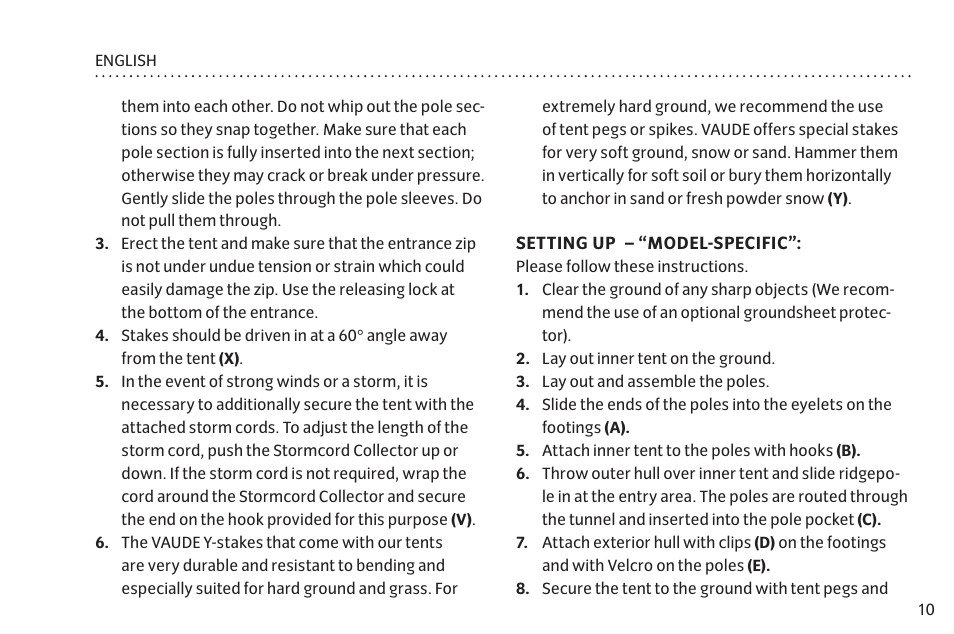 VAUDE Hogan UL 2P User Manual | Page 17 / 63