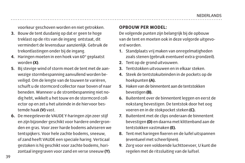 VAUDE Hogan UL 2P User Manual | Page 46 / 63