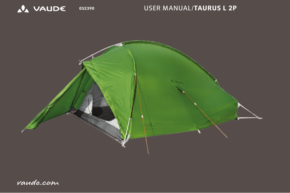 VAUDE Taurus L 2P User Manual | 63 pages