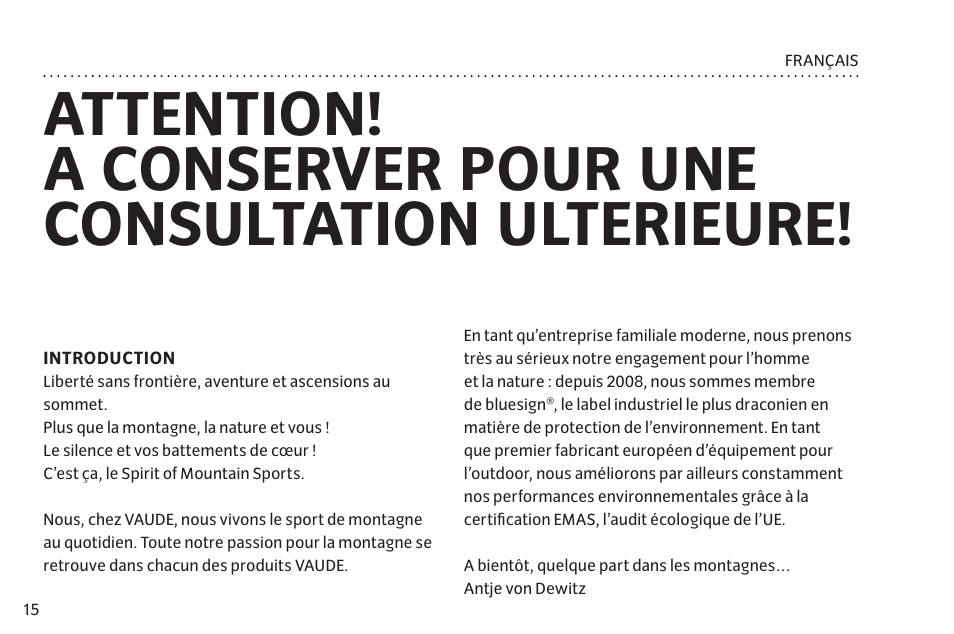 VAUDE Taurus L 2P User Manual | Page 22 / 63