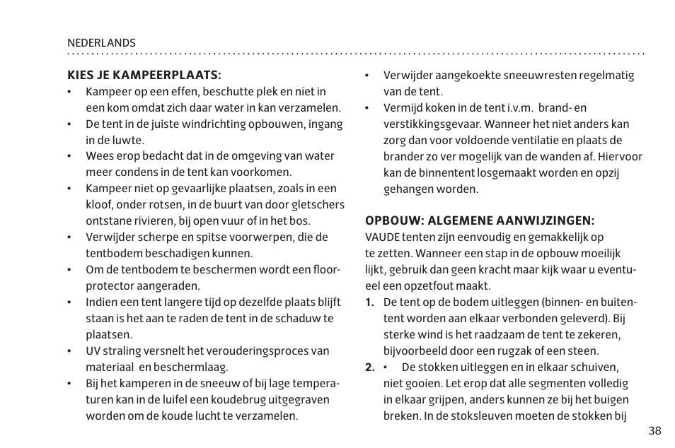 VAUDE Taurus L 2P User Manual | Page 45 / 63