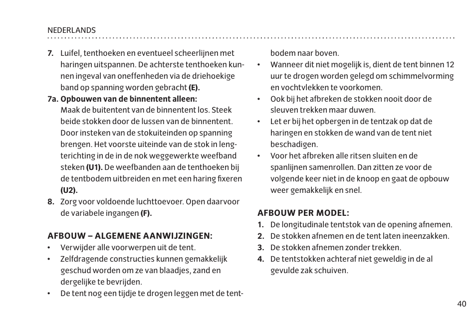 VAUDE Taurus L 2P User Manual | Page 47 / 63