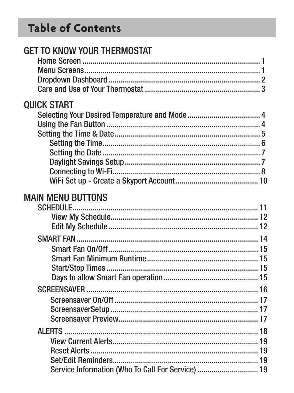 Venstar T7900 User Manual | Page 5 / 95
