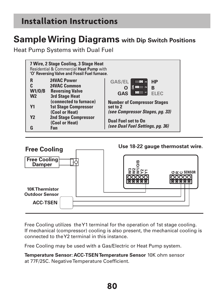 Free cooling | Venstar T7900 User Manual | Page 88 / 95