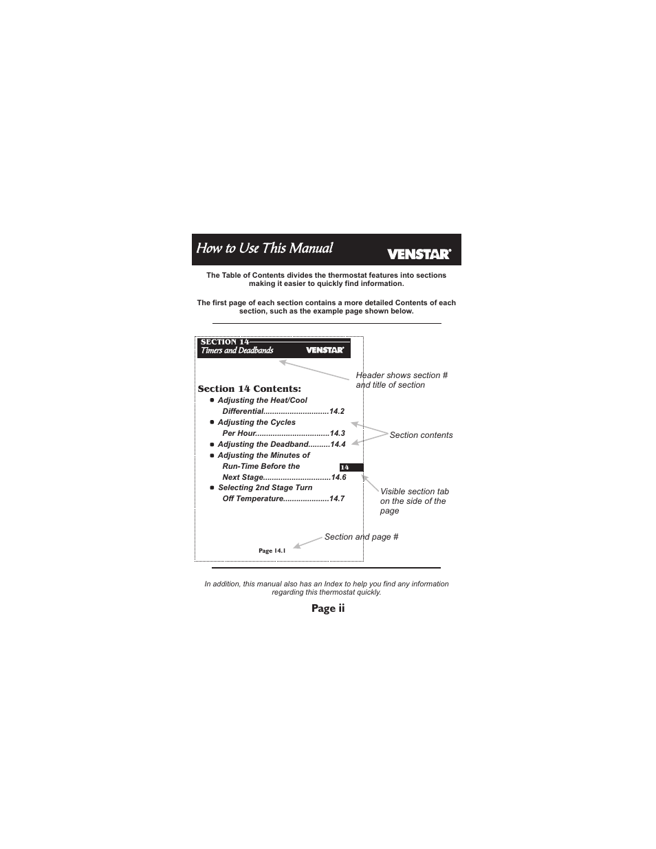 How to use this manual, Page | Venstar T1700 User Manual | Page 3 / 58