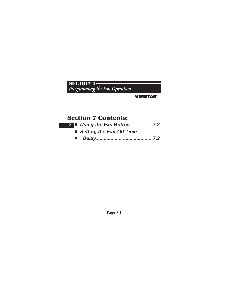 Venstar T1700 User Manual | Page 31 / 58