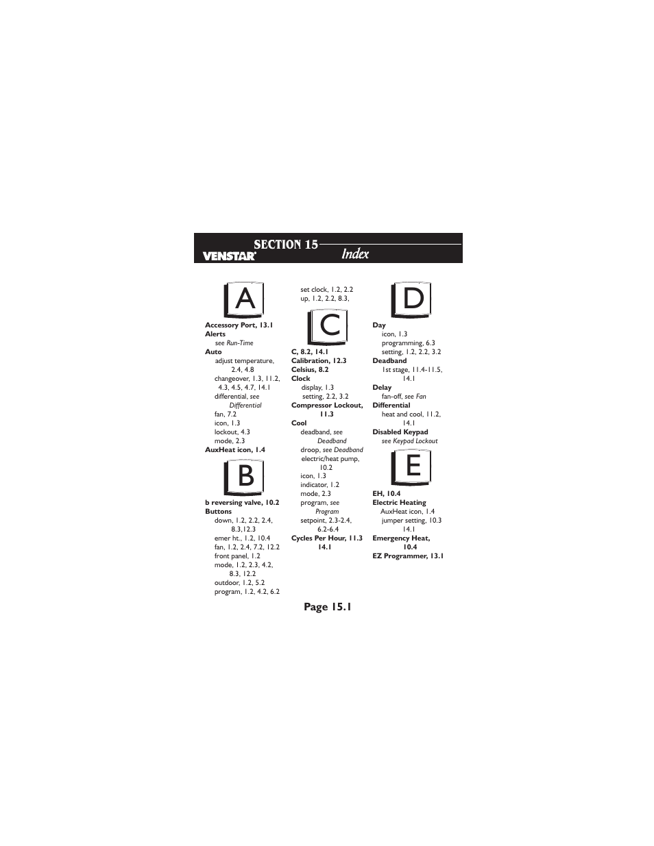 Ab c | Venstar T1700 User Manual | Page 54 / 58