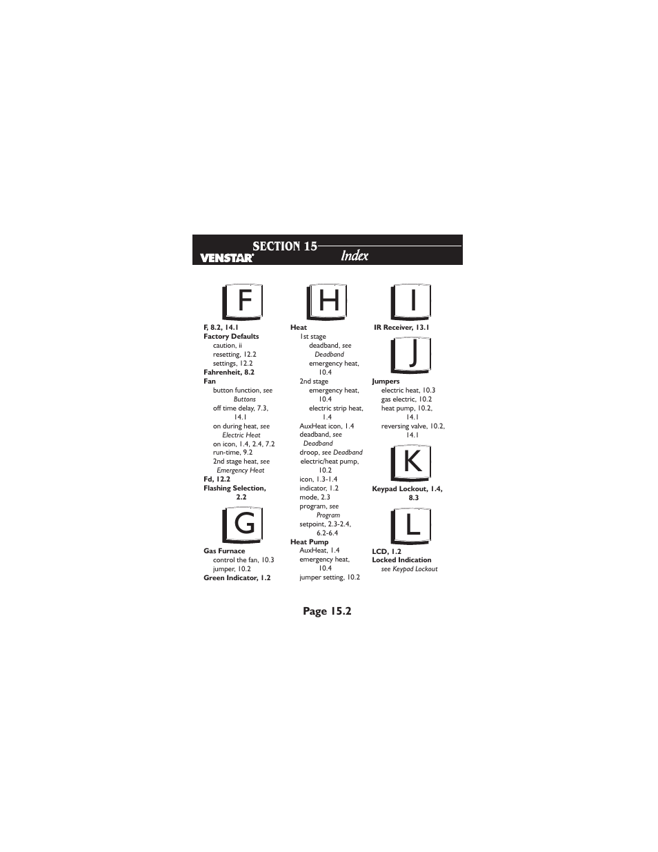 Venstar T1700 User Manual | Page 55 / 58