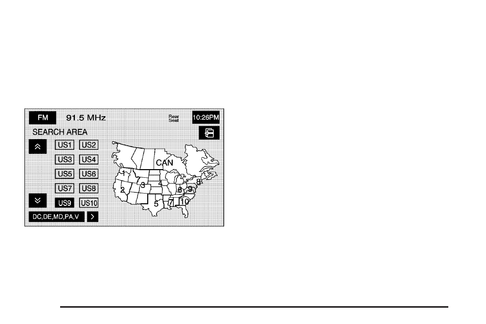 Region | Cadillac 2006 STS User Manual | Page 52 / 158