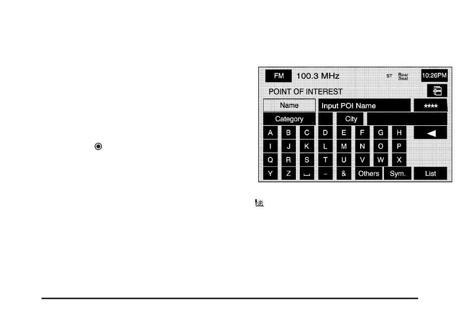 Point of interest (poi) | Cadillac 2006 STS User Manual | Page 55 / 158