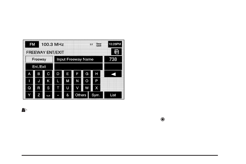 Freeway entrance/exit | Cadillac 2006 STS User Manual | Page 61 / 158