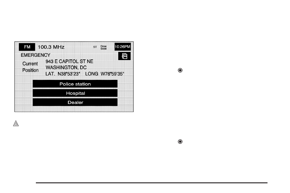 Emergency | Cadillac 2006 STS User Manual | Page 62 / 158