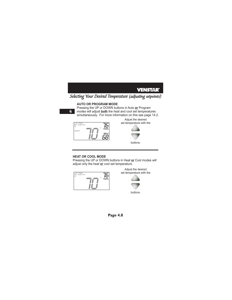 Venstar T1900 User Manual | Page 25 / 108