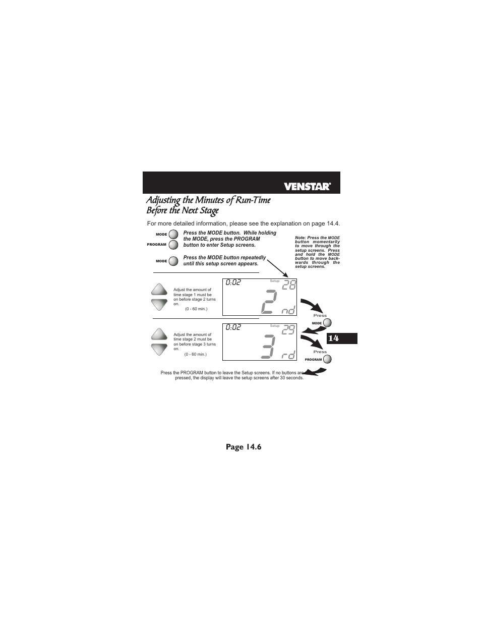 Venstar T1900 User Manual | Page 68 / 108