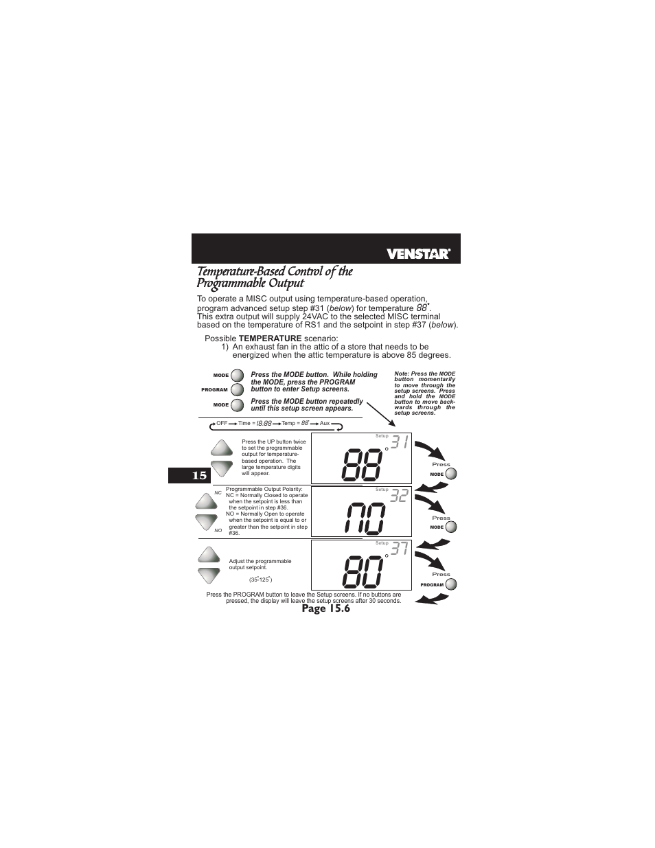 Venstar T1900 User Manual | Page 75 / 108