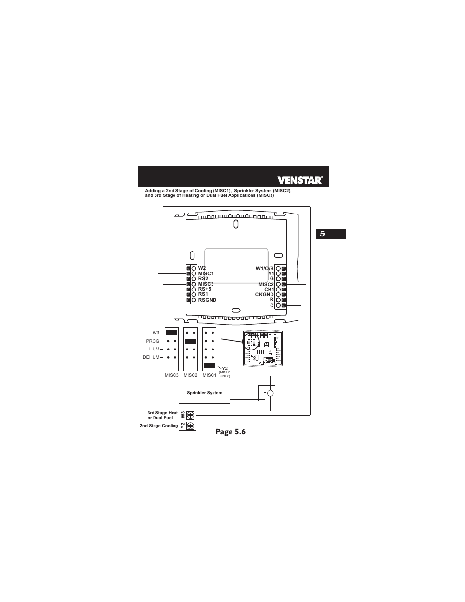 Page 5.6 5, Hp gas b o elec gas (f a n ) | Venstar T1900 Installation User Manual | Page 18 / 24