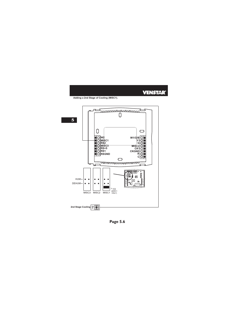 Page 5.6, Hp gas b o elec gas (f a n ) | Venstar T2700 Installation User Manual | Page 17 / 23