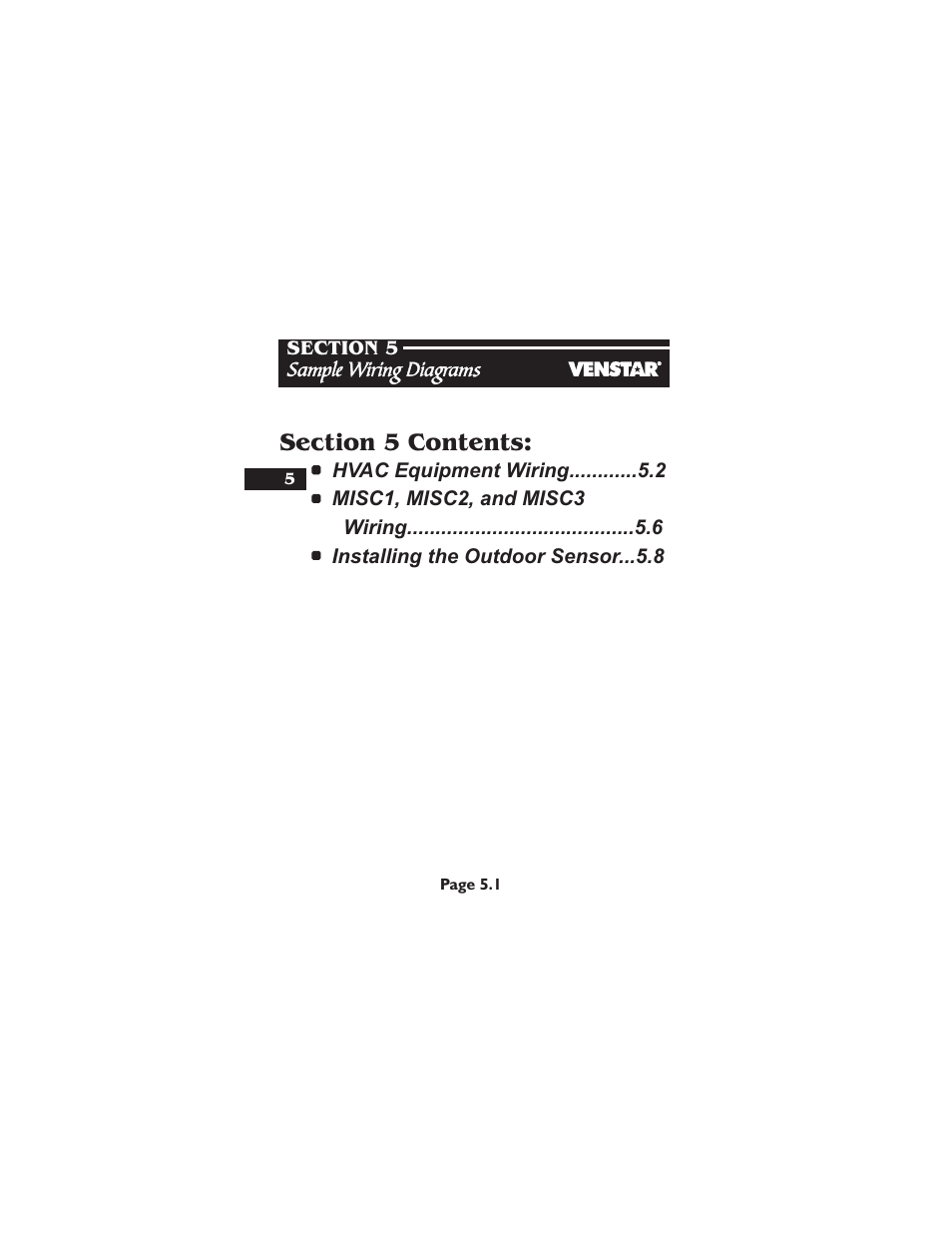 Venstar T2800 Installation User Manual | Page 13 / 24