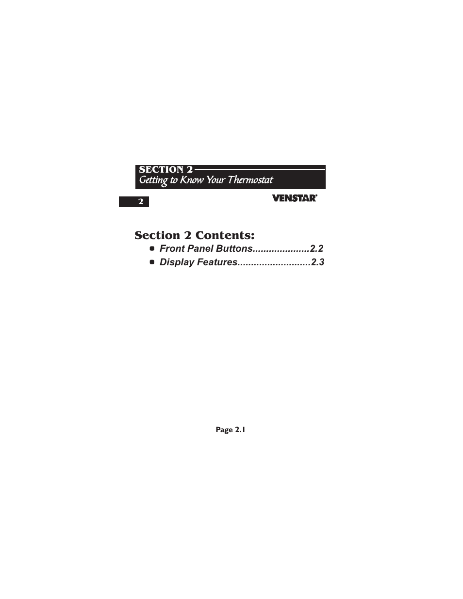 Venstar T2900 User Manual | Page 11 / 113
