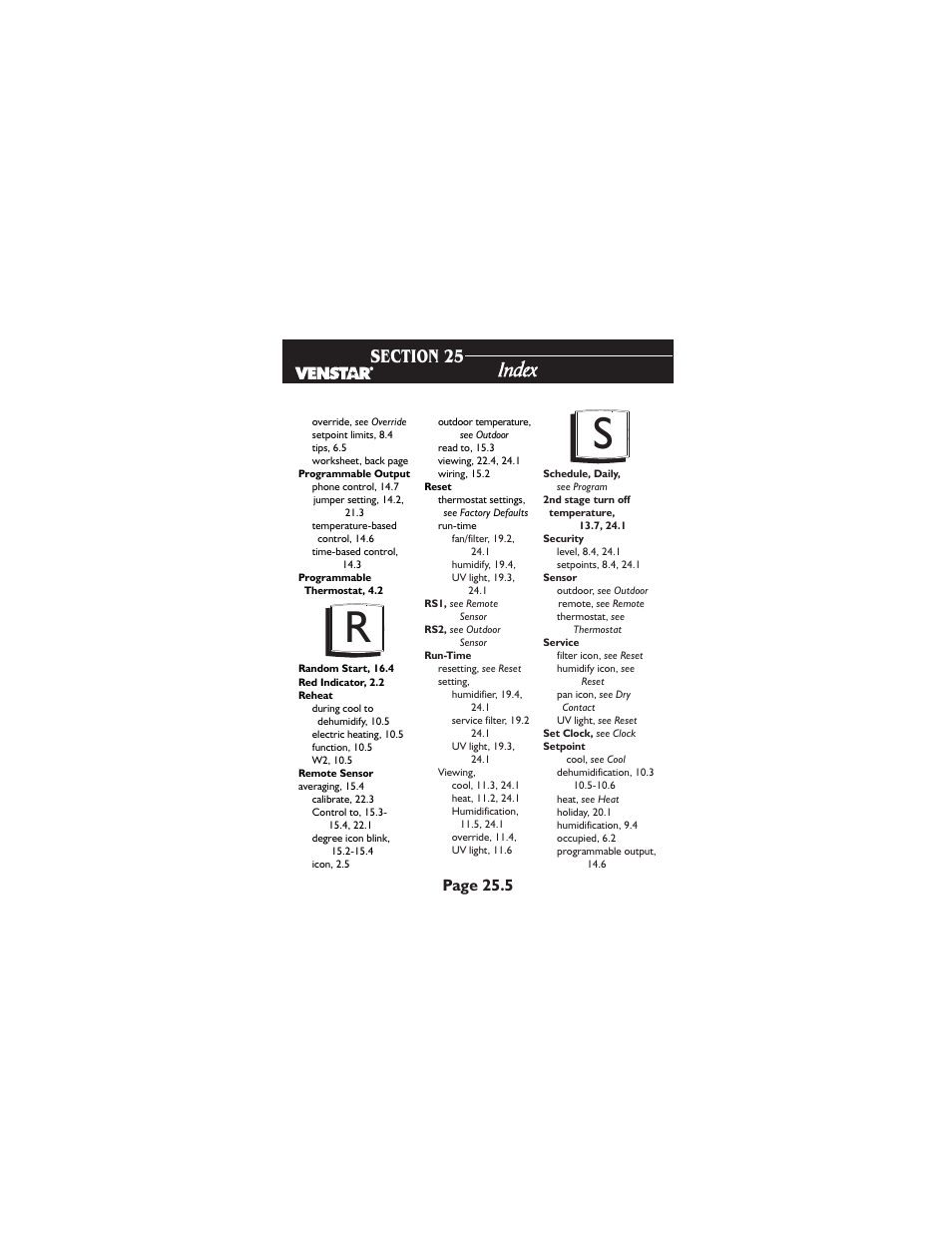 Venstar T2900 User Manual | Page 110 / 113